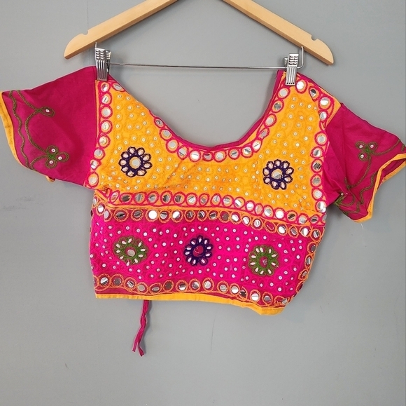 STUNNING Rajasthani lehnga, never worn. Sz small. - Picture 5 of 8